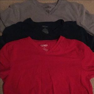 Express men’s v-neck tee shirts medium
